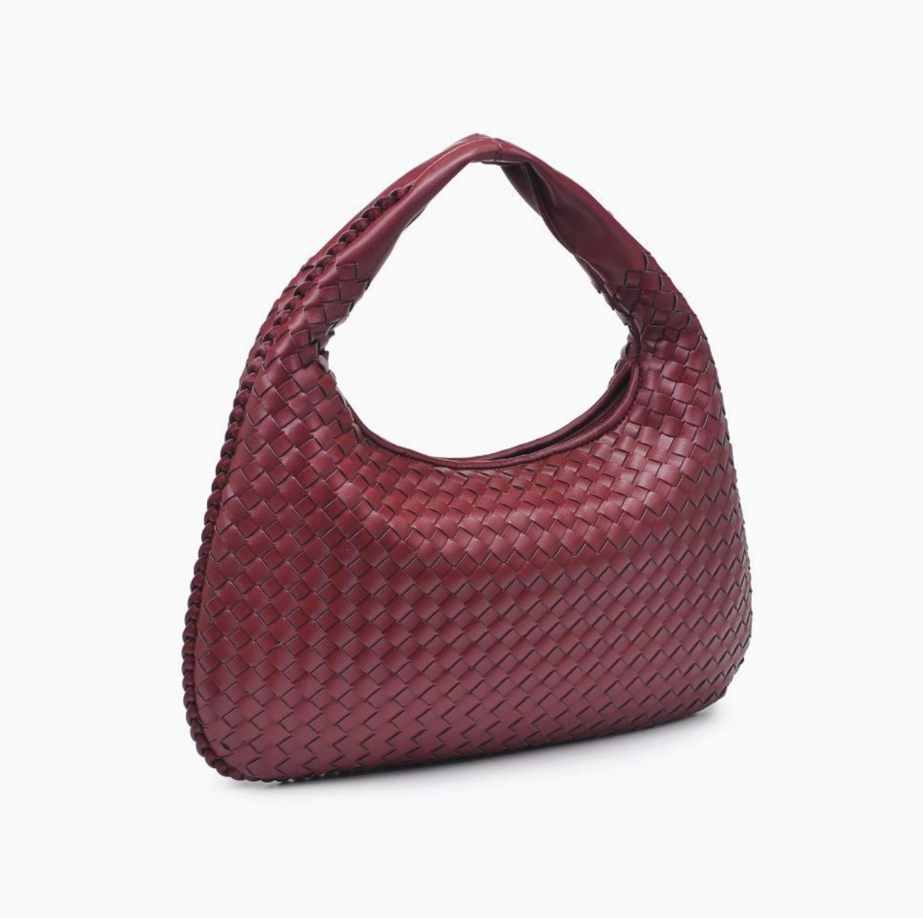 Adela Woven Bag - Wine