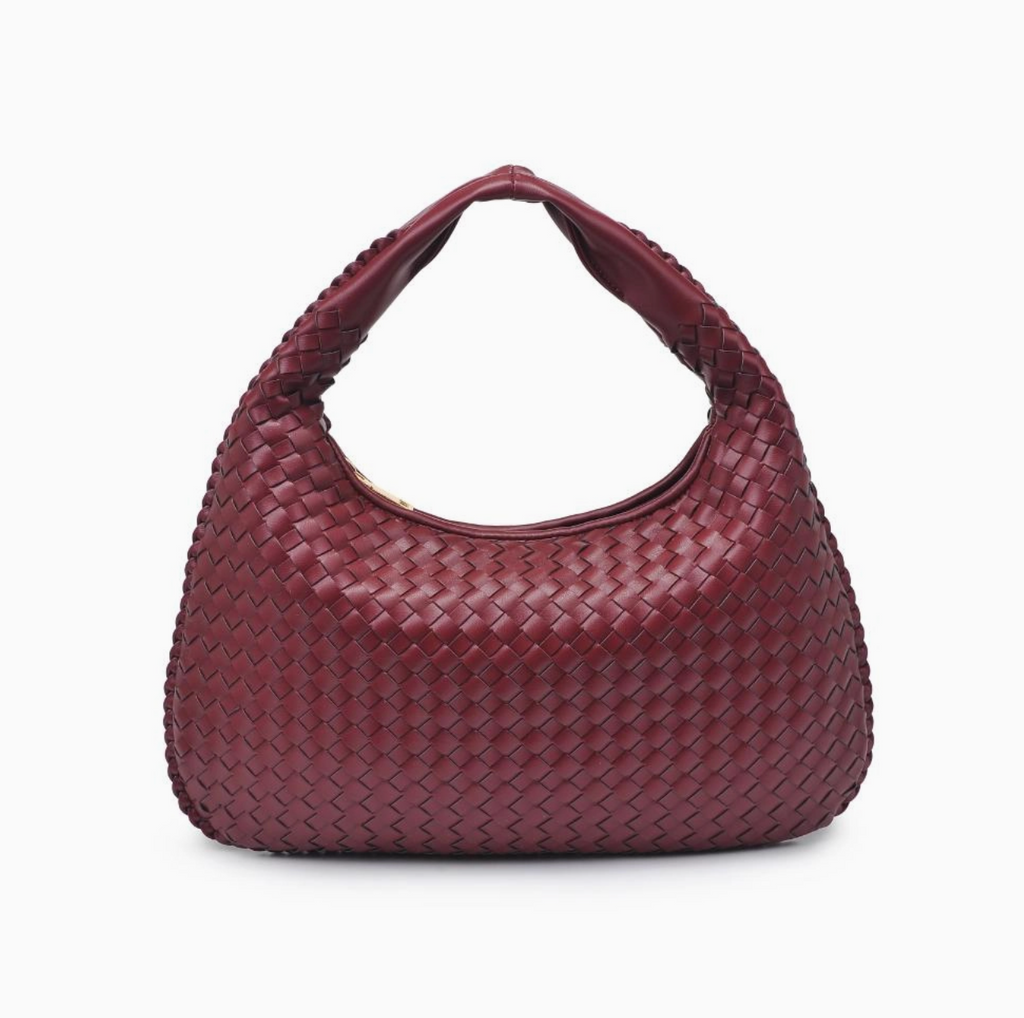 Adela Woven Bag - Wine