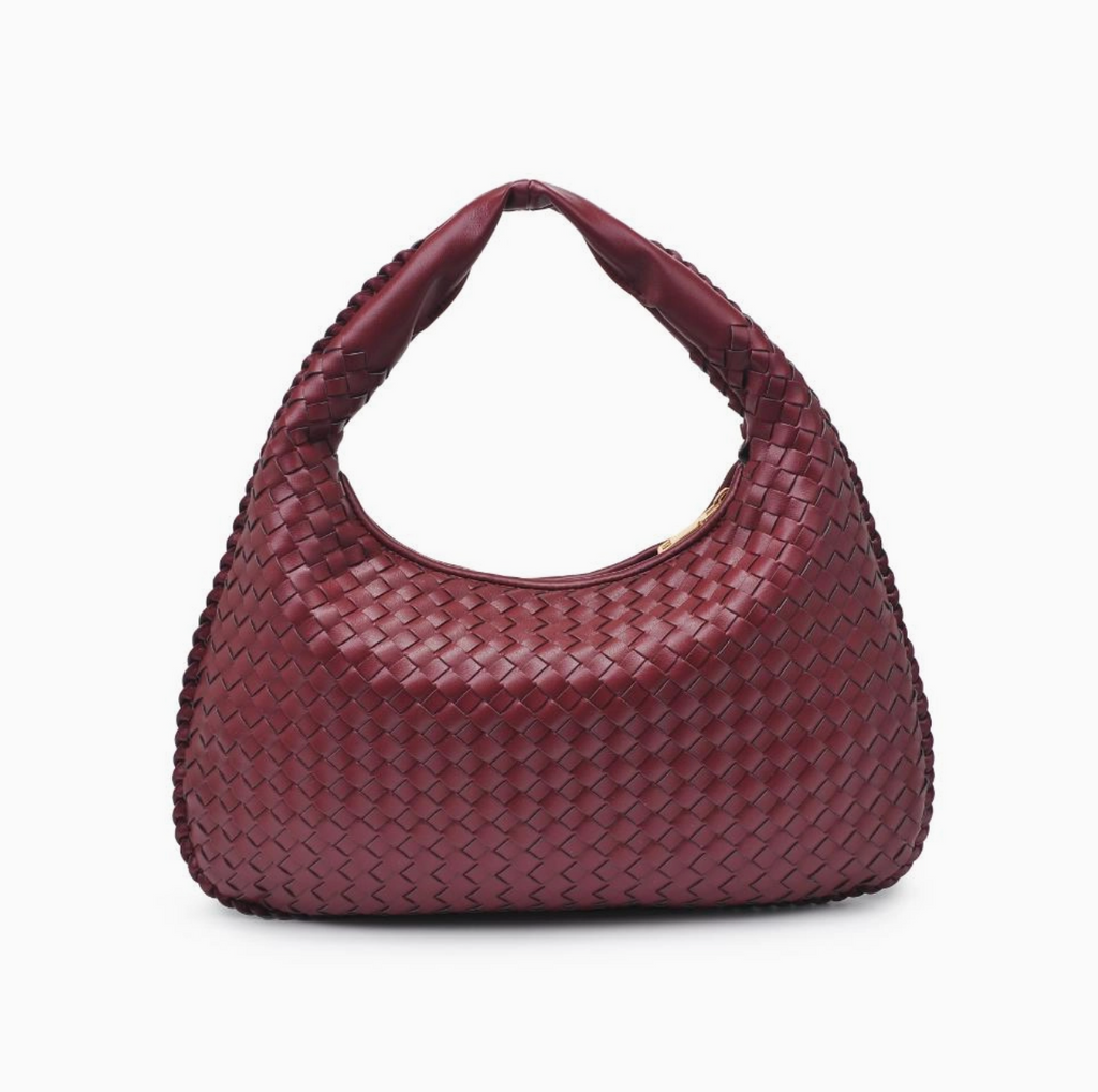 Adela Woven Bag - Wine